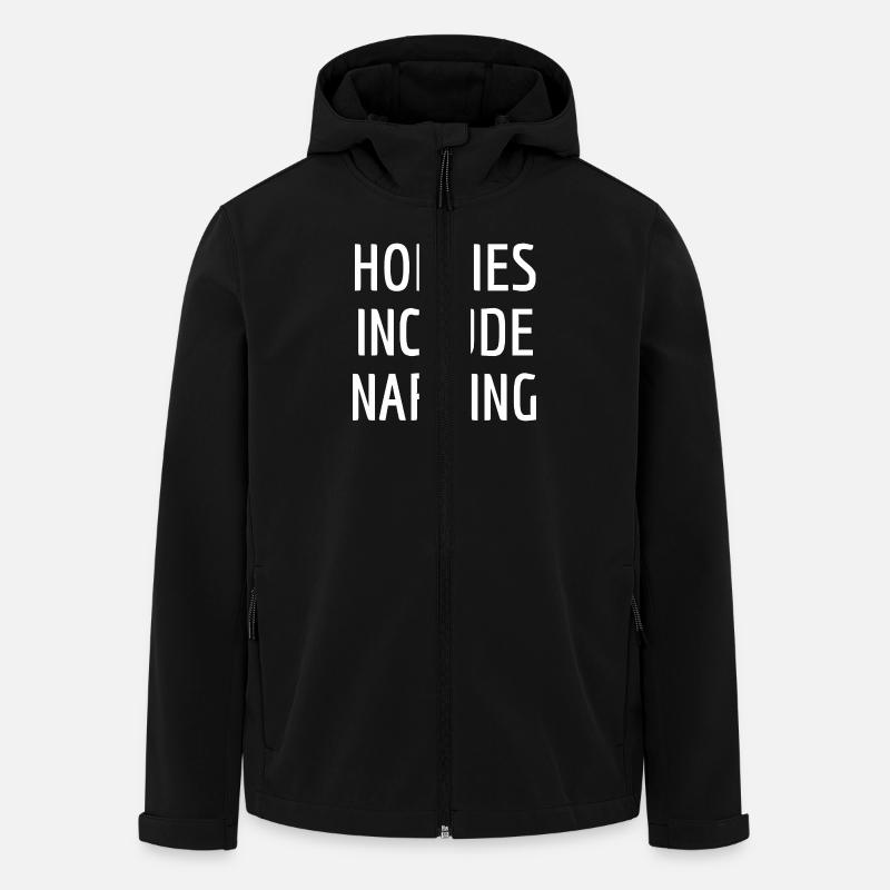Hobbies Include Napping - Veste softshell homme en polyester recyclé Stanley/Stella - noir