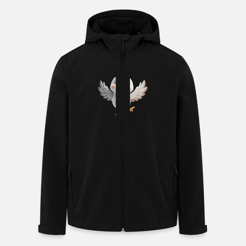 Poulet 3 - Veste softshell homme en polyester recyclé Stanley/Stella - noir