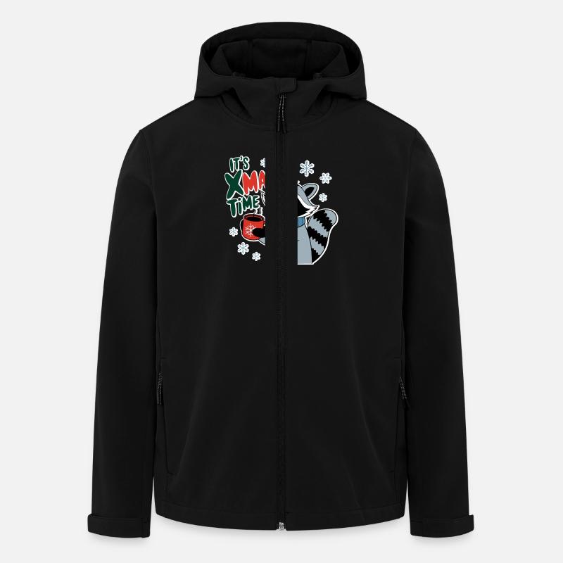 l'instant de noel - hiver mignon - Veste softshell homme en polyester recyclé Stanley/Stella - noir