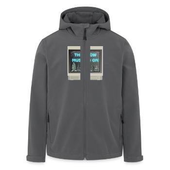 PVM Lover - Der Schnee muss weiter gehen - Recycelte Männer Softshell-Jacke von Stanley/Stella - Schwarz - Vorne - AI Model Male 185 light (185cm)