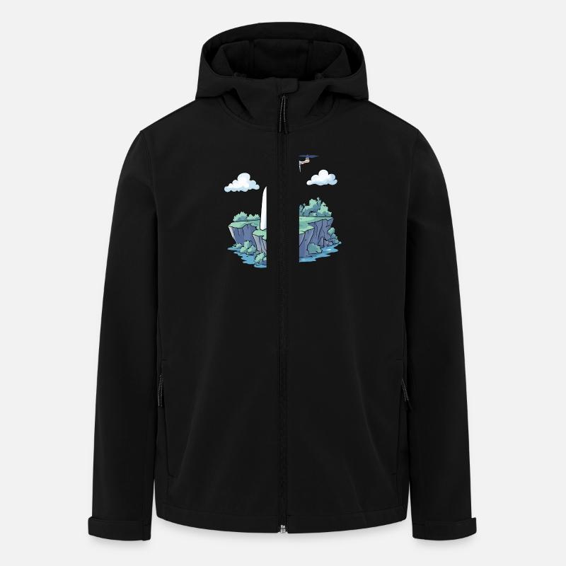 Geist Drohne Halloween - Recycelte Männer Softshell-Jacke von Stanley/Stella - Schwarz