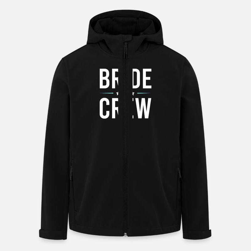 Bride Crew - Recycelte Männer Softshell-Jacke von Stanley/Stella - Schwarz
