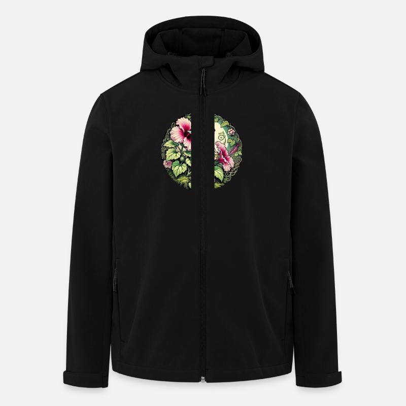Hibiskus-Fee - Recycelte Männer Softshell-Jacke von Stanley/Stella - Schwarz