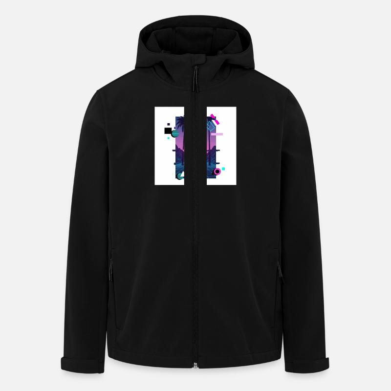 Retrospektive - Recycelte Männer Softshell-Jacke von Stanley/Stella - Schwarz