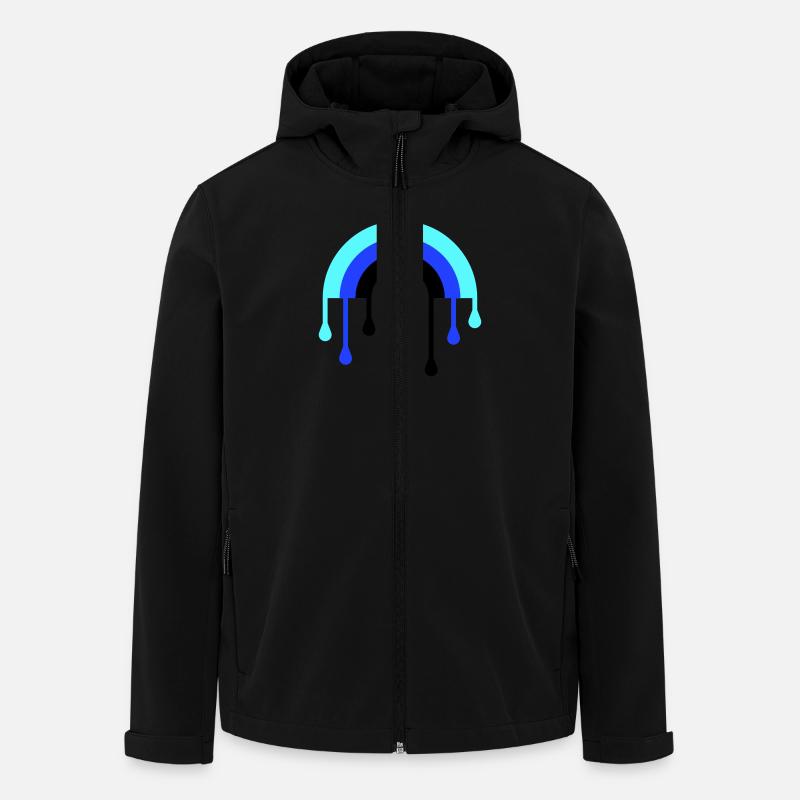 regenbogen_3f - Recycelte Männer Softshell-Jacke von Stanley/Stella - Schwarz