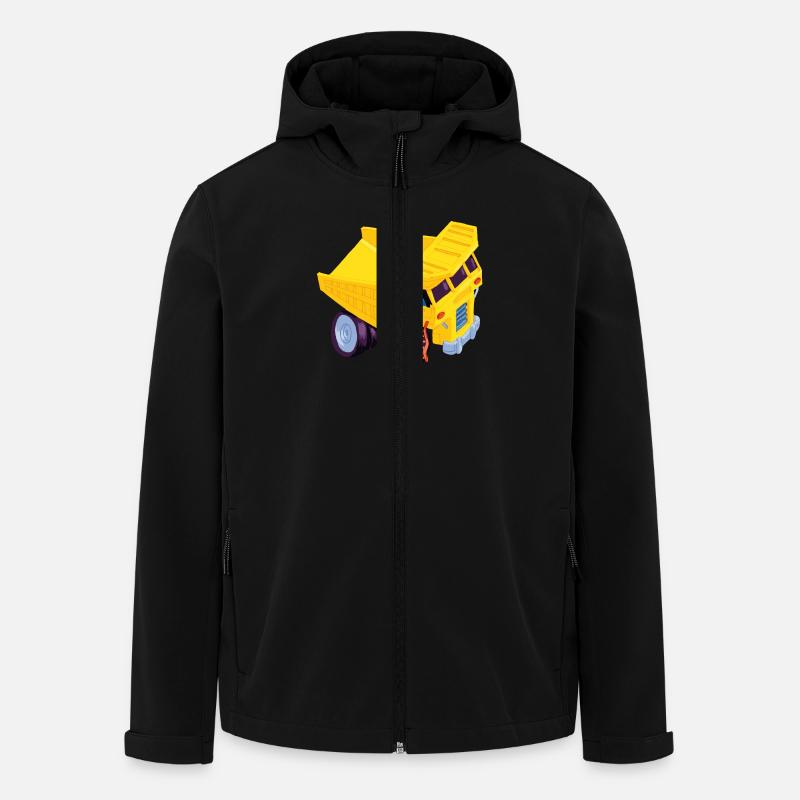 Bird à pelles - Veste softshell homme en polyester recyclé Stanley/Stella - noir