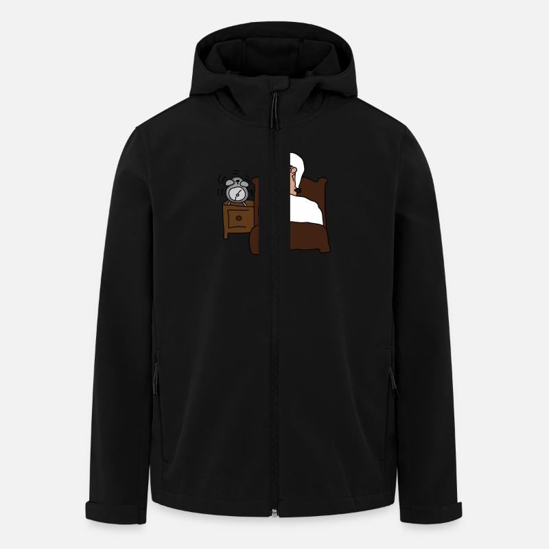 Morgenmuffel - Recycelte Männer Softshell-Jacke von Stanley/Stella - Schwarz