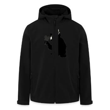 mr. brainwash monkey - Recycelte Männer Softshell-Jacke von Stanley/Stella - Schwarz - Vorne - AI Model Male 185 light (185cm)