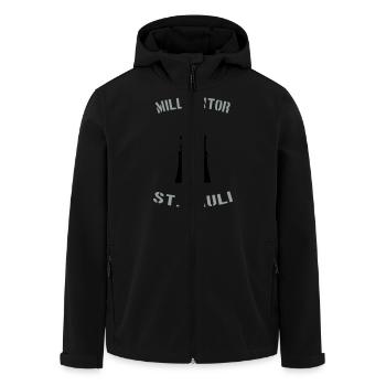 Millerntor St. Pauli - Recycelte Männer Softshell-Jacke von Stanley/Stella - Schwarz - Vorne - AI Model Male 185 light (185cm)