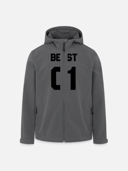 Beast 01 - Recycelte Männer Softshell-Jacke von Stanley/Stella - Schwarz