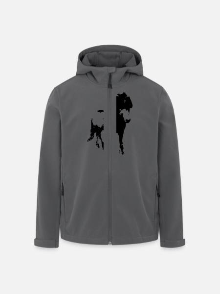 Islandpferd - Recycelte Männer Softshell-Jacke von Stanley/Stella - Schwarz