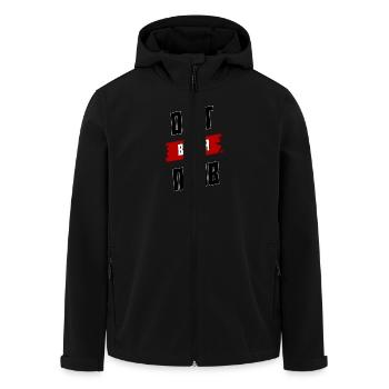 Россия Baby Russia Russland Oleg всегда права - Recycelte Männer Softshell-Jacke von Stanley/Stella - Schwarz - Vorne - AI Model Male 185 light (185cm)