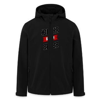 Россия Baby Russia Russland Jelenka всегда права - Recycelte Männer Softshell-Jacke von Stanley/Stella - Schwarz - Vorne - AI Model Male 185 light (185cm)