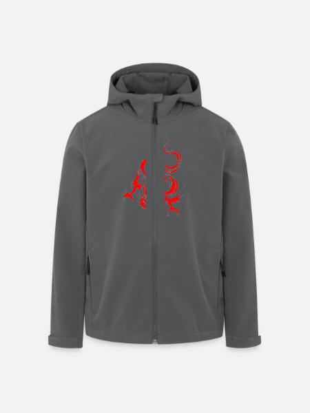 dragon_rouge - Recycelte Männer Softshell-Jacke von Stanley/Stella - Schwarz
