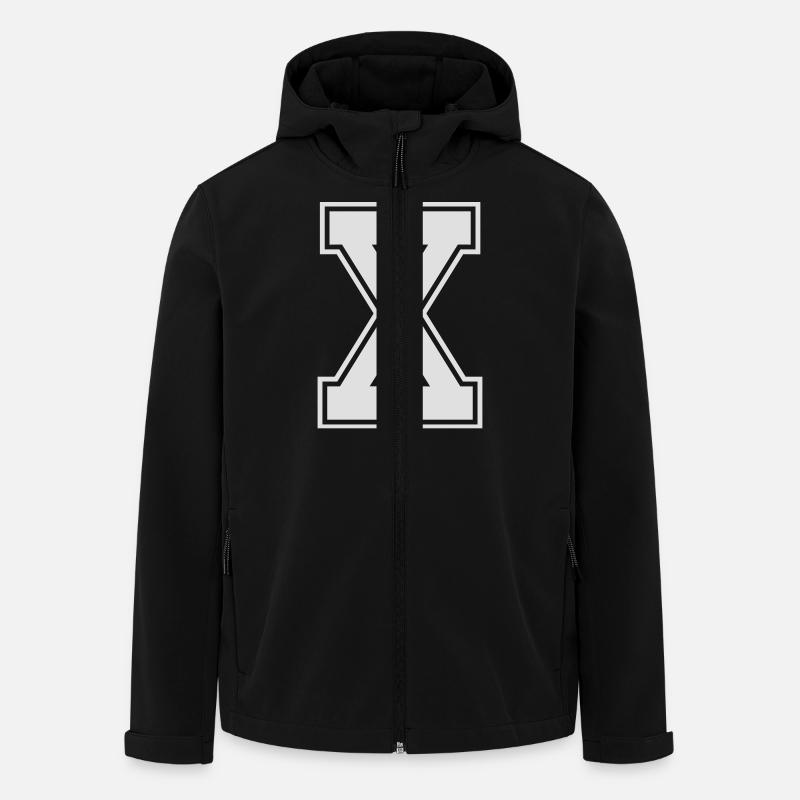 Buchstabe X - Recycelte Männer Softshell-Jacke von Stanley/Stella - Schwarz