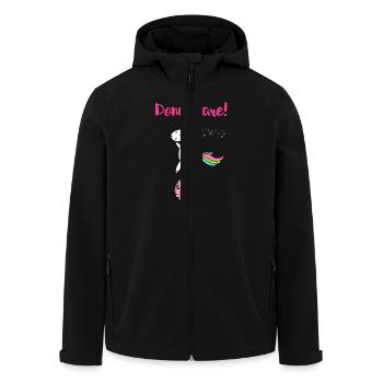 Donut care - Recycelte Männer Softshell-Jacke von Stanley/Stella - Schwarz - Vorne - AI Model Male 185 light (185cm)