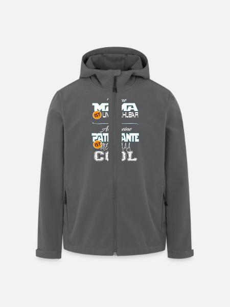 Patentante mega cool - Recycelte Männer Softshell-Jacke von Stanley/Stella - Schwarz