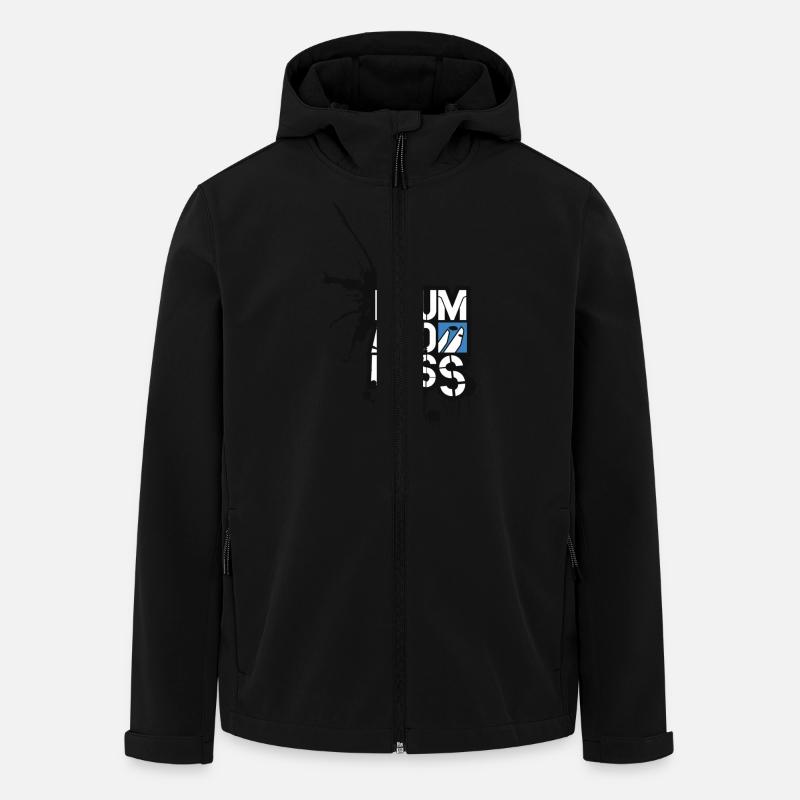 Drum and Bass - Recycelte Männer Softshell-Jacke von Stanley/Stella - Schwarz