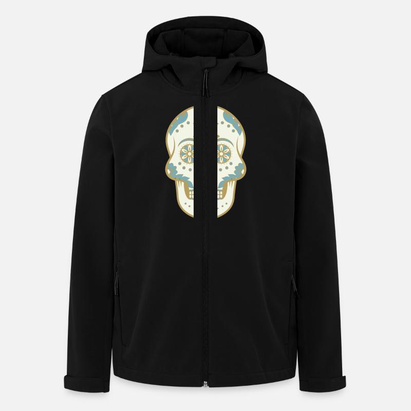 Totenkopf Mexiko - Recycelte Männer Softshell-Jacke von Stanley/Stella - Schwarz