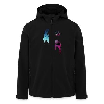 Köln Geißbock Hennes - Recycelte Männer Softshell-Jacke von Stanley/Stella - Schwarz - Vorne - AI Model Male 185 light (185cm)