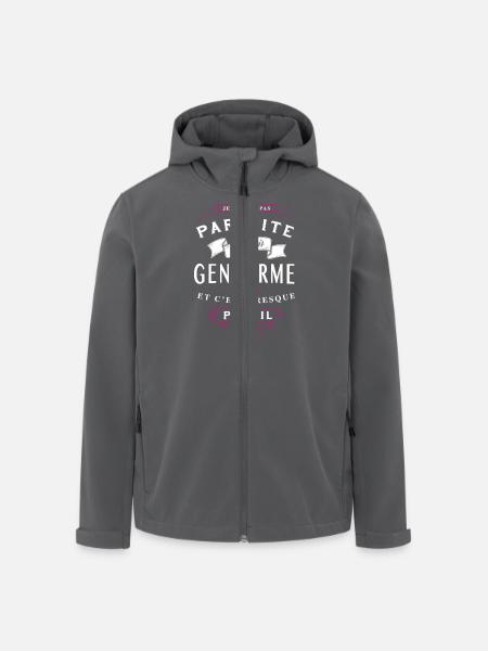 Gendarme Parfaite - Veste softshell homme en polyester recyclé Stanley/Stella - noir