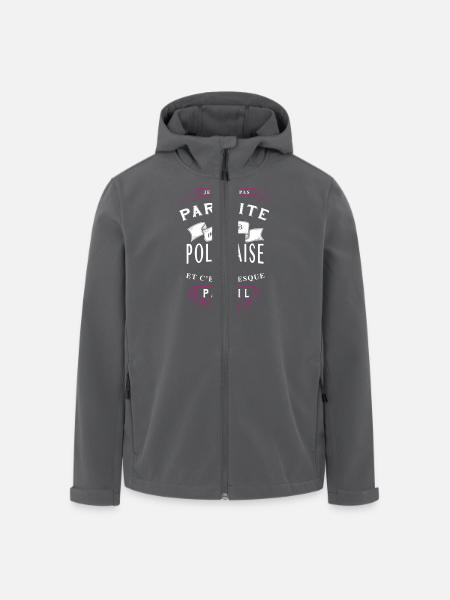 Polonaise Parfaite - Veste softshell homme en polyester recyclé Stanley/Stella - noir