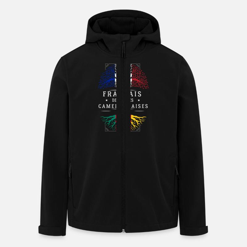 Racines Camerounaises - Veste softshell homme en polyester recyclé Stanley/Stella - noir