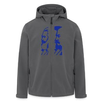 marx/engels/lenin - Recycelte Männer Softshell-Jacke von Stanley/Stella - Schwarz - Vorne - AI Model Male 185 light (185cm)