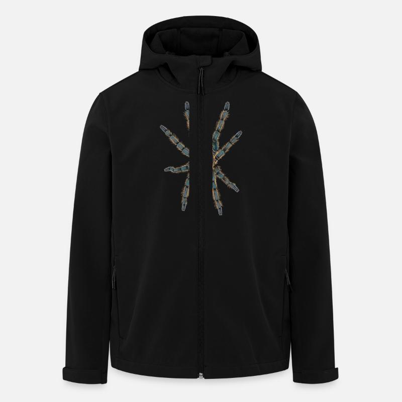 spider tarantula Illustration without shadow - Men’s Recycled Softshell Jacket by Stanley/Stella - black