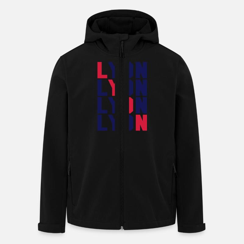 Lyon Gitter - Recycelte Männer Softshell-Jacke von Stanley/Stella - Schwarz