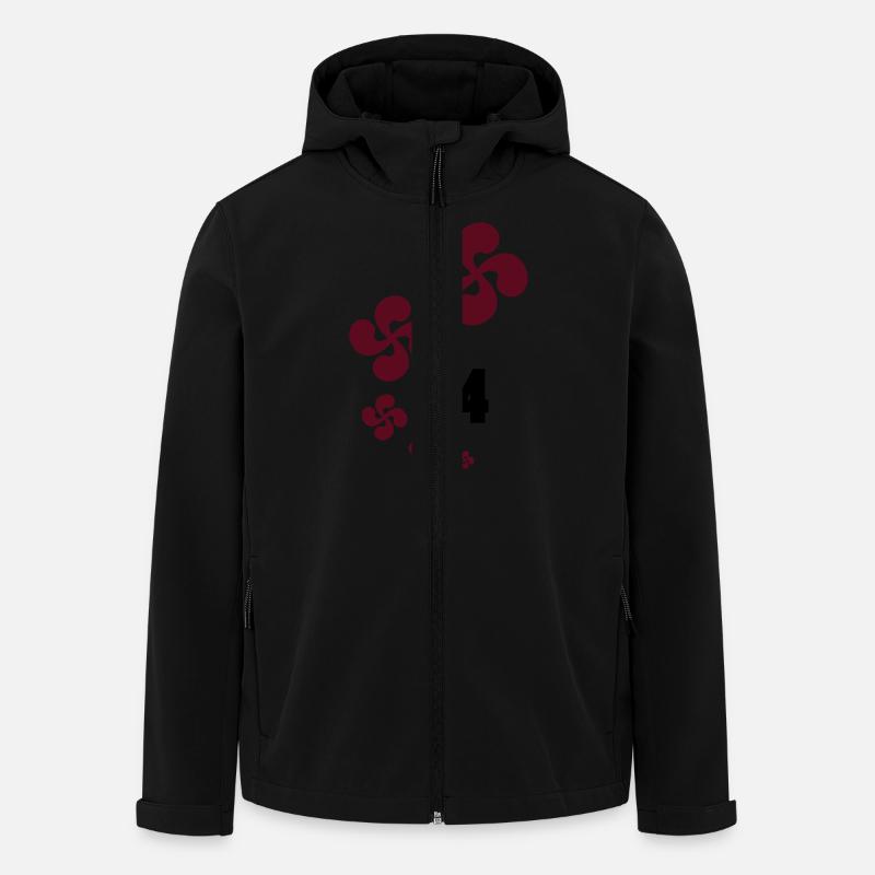 Baskische Land 64 - Recycelte Männer Softshell-Jacke von Stanley/Stella - Schwarz