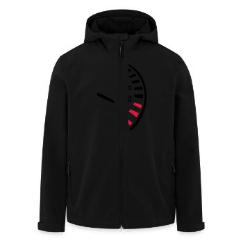 Speed - Men’s Recycled Softshell Jacket by Stanley/Stella - black - Front - AI Model Male 185 light (185cm)