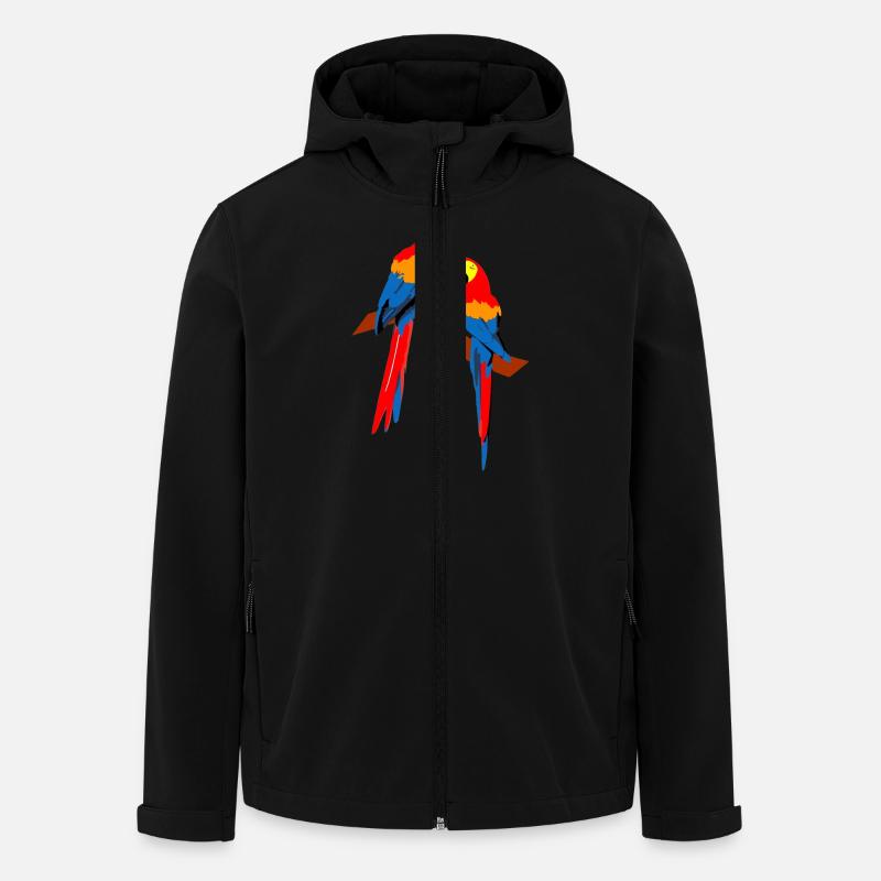 Papageie - Veste softshell homme en polyester recyclé Stanley/Stella - noir