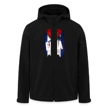 Viva la Cuba - Recycelte Männer Softshell-Jacke von Stanley/Stella - Schwarz - Vorne - AI Model Male 185 light (185cm)