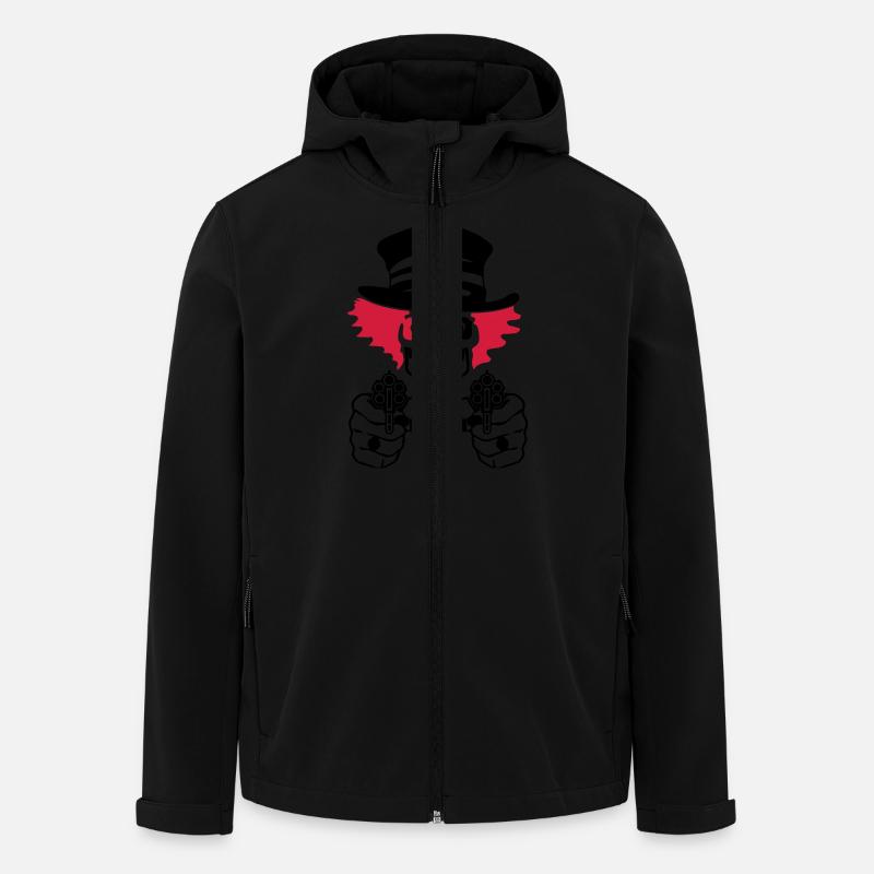 mauvais clown de cirque - Veste softshell homme en polyester recyclé Stanley/Stella - noir