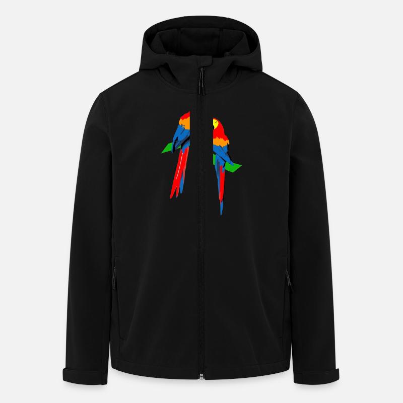 Parrots - Men’s Recycled Softshell Jacket by Stanley/Stella - black