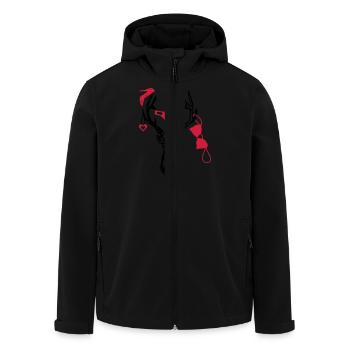 Wiesn Hirsch / / Junggesellenabschied - Recycelte Männer Softshell-Jacke von Stanley/Stella - Schwarz - Vorne - AI Model Male 185 light (185cm)