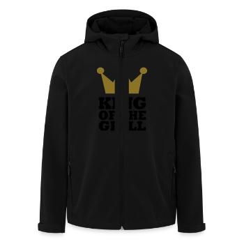 Grillen - Recycelte Männer Softshell-Jacke von Stanley/Stella - Schwarz - Vorne - AI Model Male 185 light (185cm)