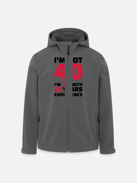 40 Anniversaire - Veste softshell homme en polyester recyclé Stanley/Stella - noir