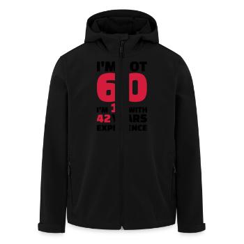 60 Anniversaire - Veste softshell homme en polyester recyclé Stanley/Stella - noir - Devant - AI Model Male 185 light (185cm)