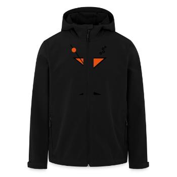 Cocktail - Men’s Recycled Softshell Jacket by Stanley/Stella - black - Front - AI Model Male 185 light (185cm)
