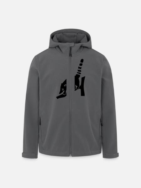 Coati - Veste softshell homme en polyester recyclé Stanley/Stella - noir