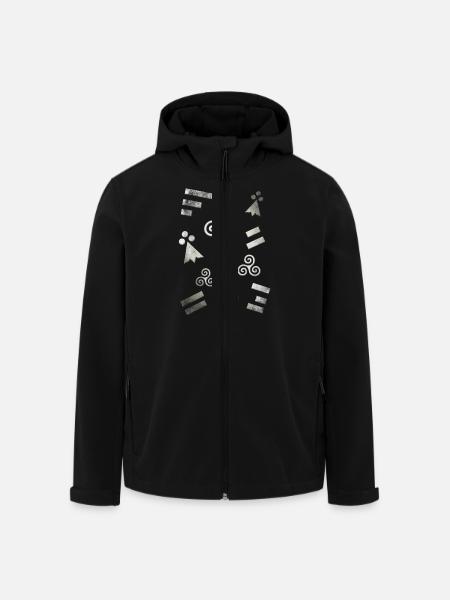 Breizh Bretagne Blanc 2 - Veste softshell homme en polyester recyclé Stanley/Stella - noir