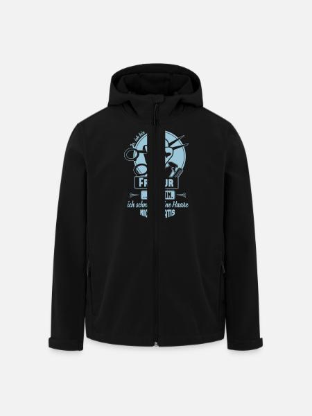 Ja ich bin Friseur - Recycelte Männer Softshell-Jacke von Stanley/Stella - Schwarz