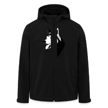 Husky - Recycelte Männer Softshell-Jacke von Stanley/Stella - Schwarz - Vorne - AI Model Male 185 light (185cm)