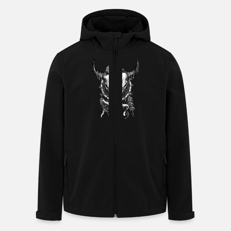 Skull Tattoo - Recycelte Männer Softshell-Jacke von Stanley/Stella - Schwarz