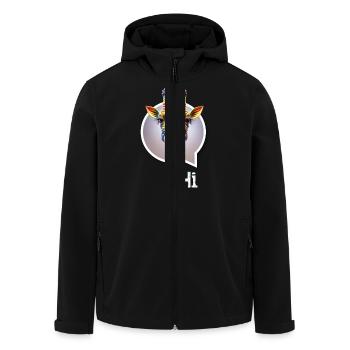 Giraffe diversity CSD regenbogen 3D spruch balloon - Recycelte Männer Softshell-Jacke von Stanley/Stella - Schwarz - Vorne - AI Model Male 185 light (185cm)