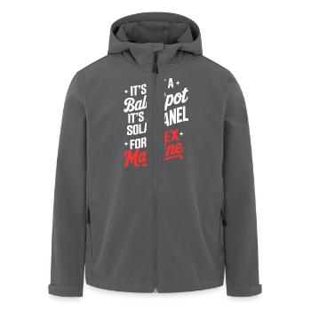 Es ist keine kahle Stelle, die für die Sexmaschine geeignet ist - Recycelte Männer Softshell-Jacke von Stanley/Stella - Schwarz - Vorne - AI Model Male 185 light (185cm)
