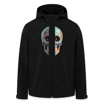 Crâne en sucre - Veste softshell homme en polyester recyclé Stanley/Stella - noir - Devant - AI Model Male 185 light (185cm)