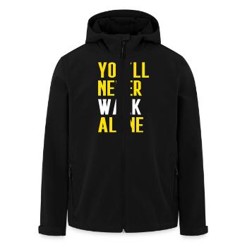 Never Walk Alone Dortmund - Recycelte Männer Softshell-Jacke von Stanley/Stella - Schwarz - Vorne - AI Model Male 185 light (185cm)